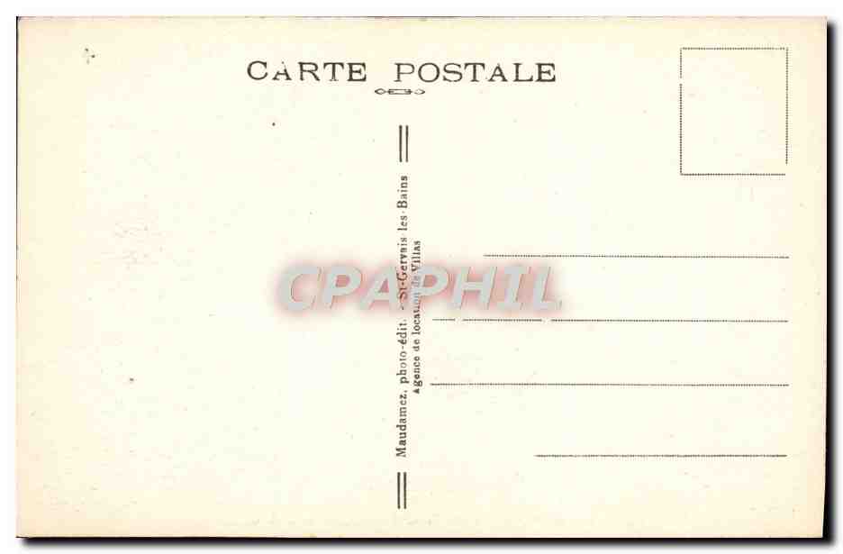 Saint-Gervais-les-Bains — Vue générale et la Chaîne des Fiz — n°178 — Achterkant