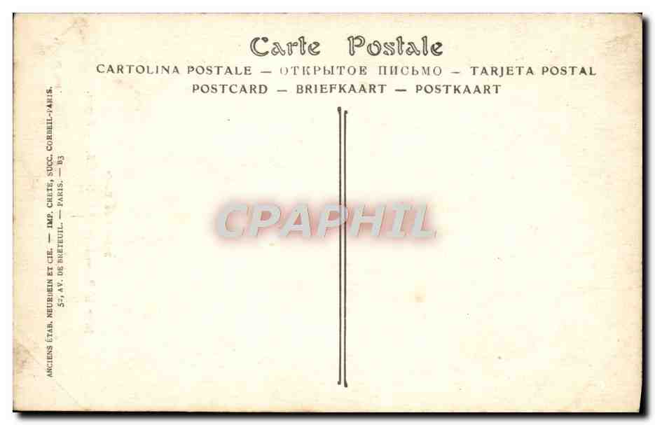 CPA Mme la Baronne De Mazieres Repos Salons de Paris — Verso