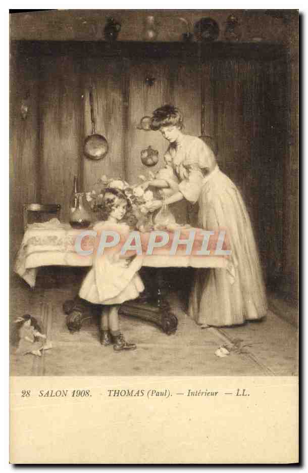 CPA Salon 1908 Thomas Interieur