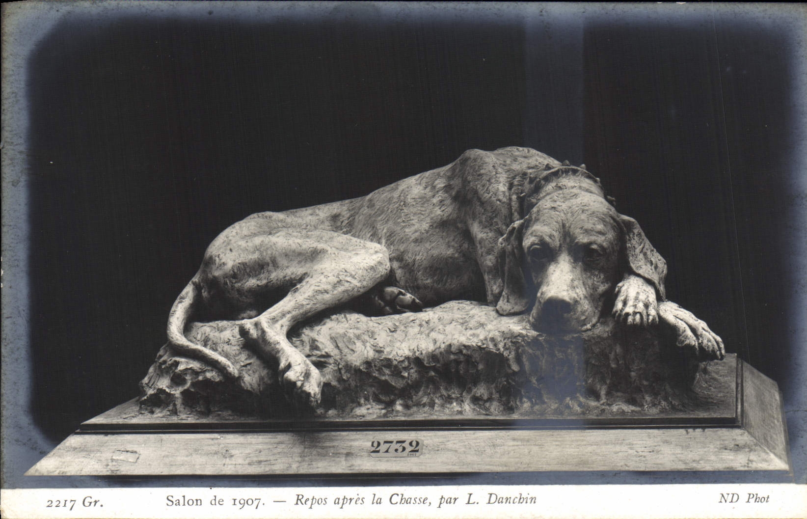 CPA Salon 1907 Repos Apres la Chasse Par Danchin Chien