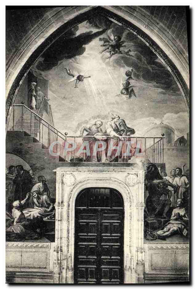 CPA Claustro Bayeu Saint Castilde distribuant du pain a ses captifs Fresque