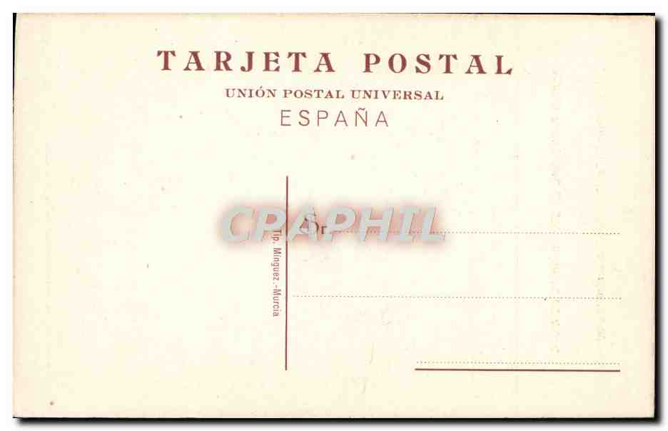 CPA Museo Provincial de Bellas Artes De Murcia Jusepe Ribera San Jeronimo penitente — Rückseite