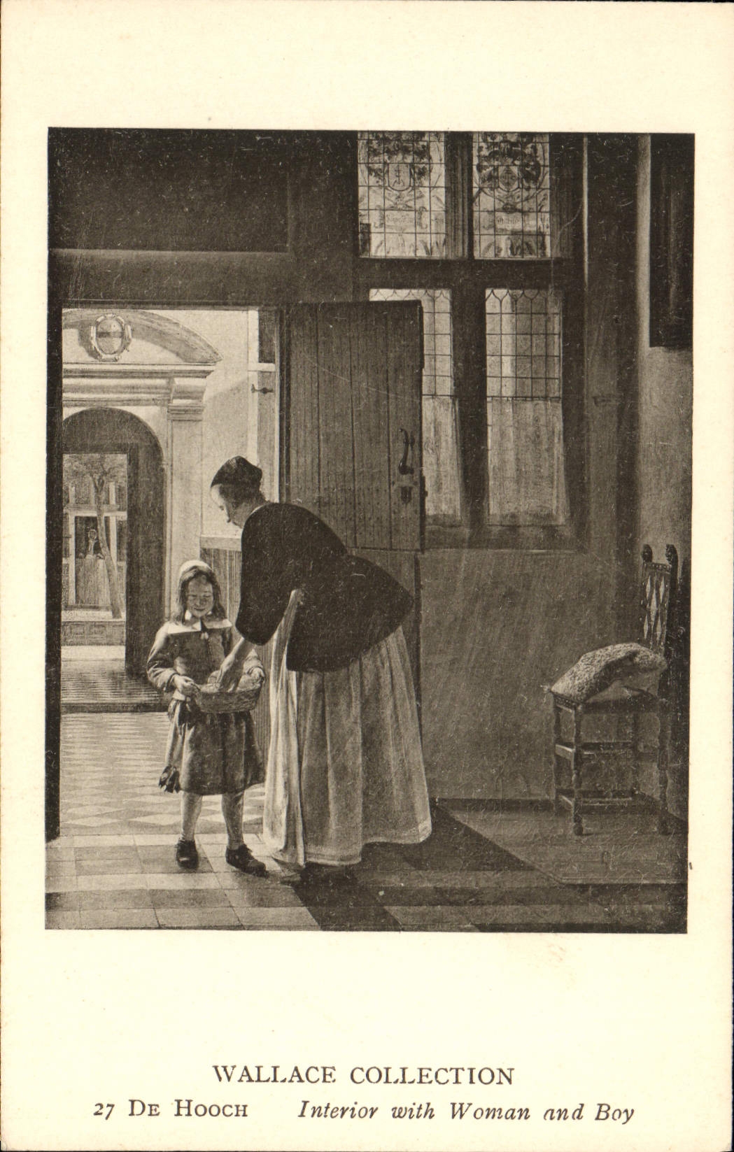 Intérieur avec femme et garçon — 27 De Hooch — Wallace Collection
