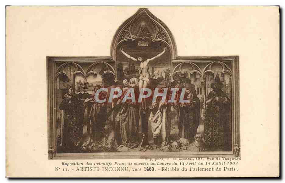 CPA Artiste Inconnu Vers Retable Du Parlement de Paris Louvre
