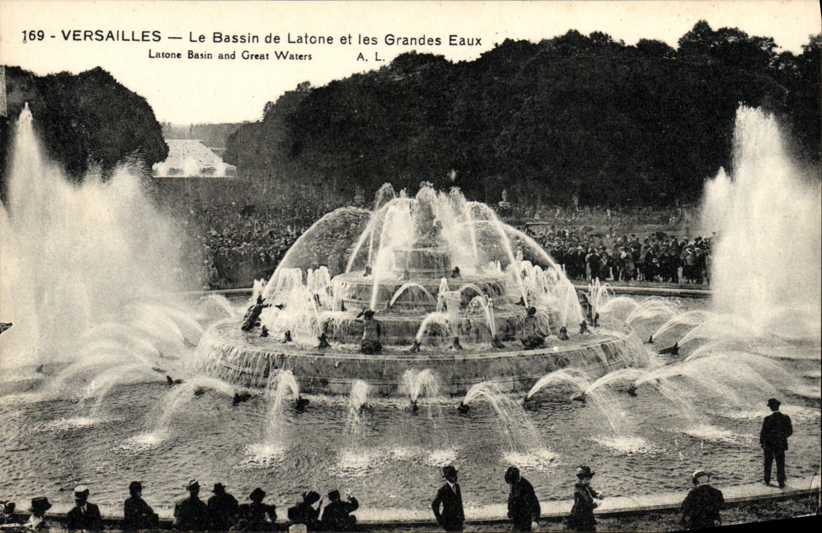 CPA Versailles Le Bassin de Latone et les Grandes Eaux