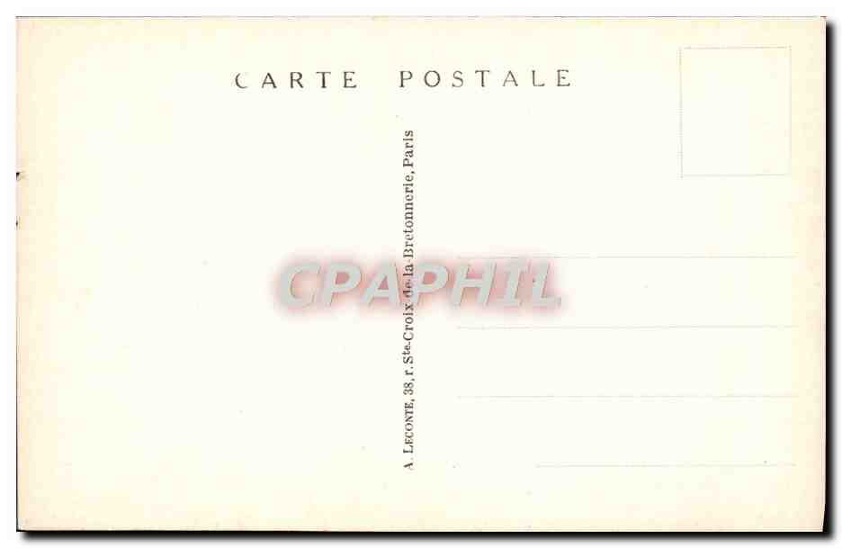CPA Versailles Le chateau et L'Orangerie — Rückseite