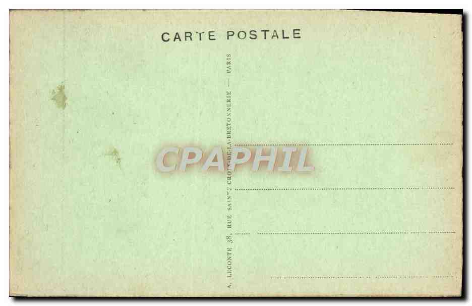 CPA Versailles Les Jardins Le Buffet — Verso