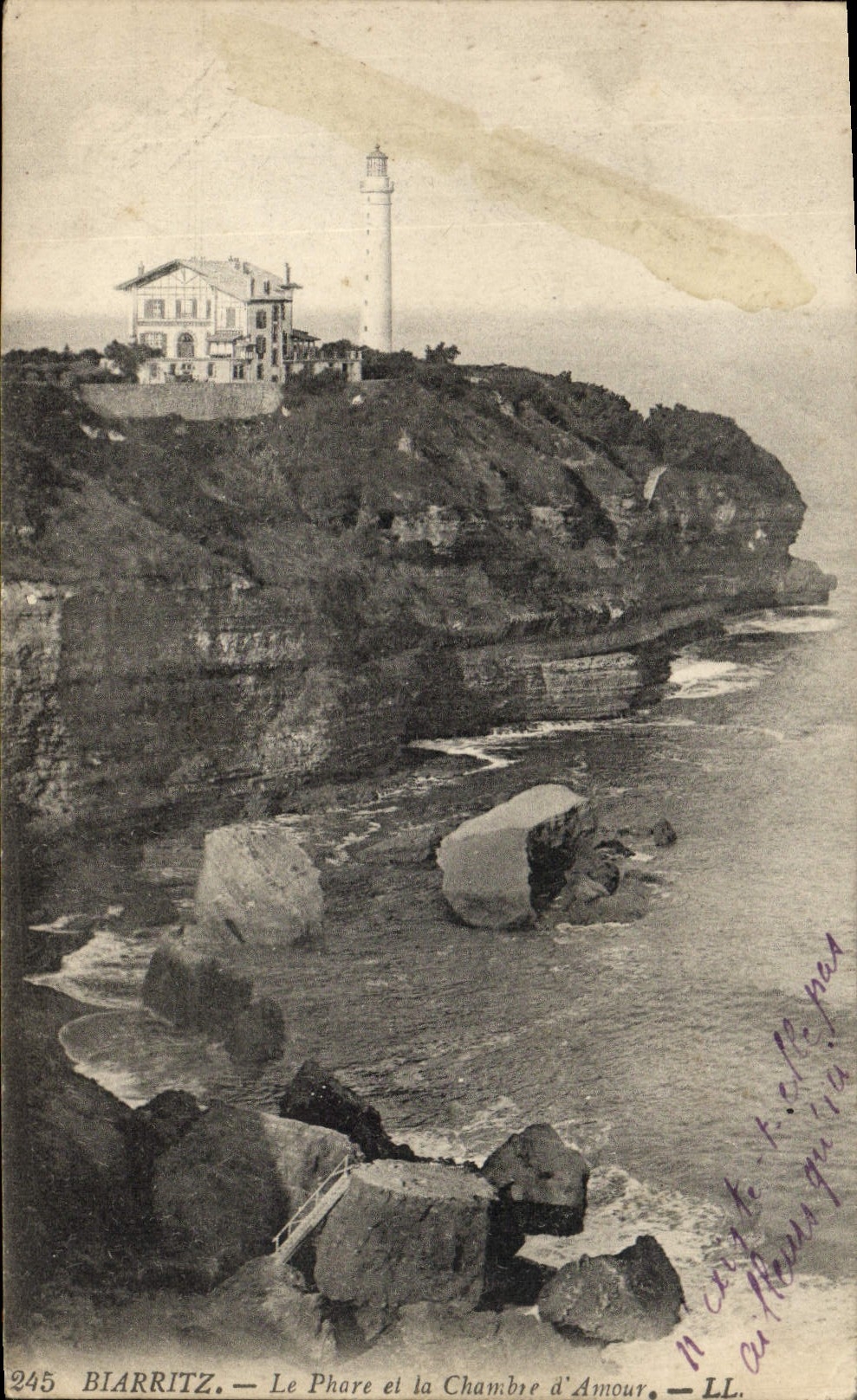 CPA Biarritz Le Phare et la Chambre d'Amour