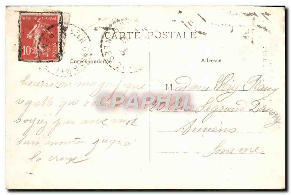 CPA Cascade de Gavarnie — Verso