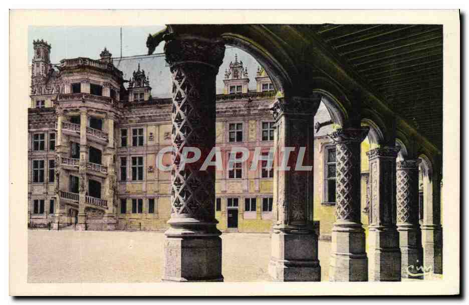 CPA Blois Chateau de Galerie de Louis XII et Facade Francois 1er