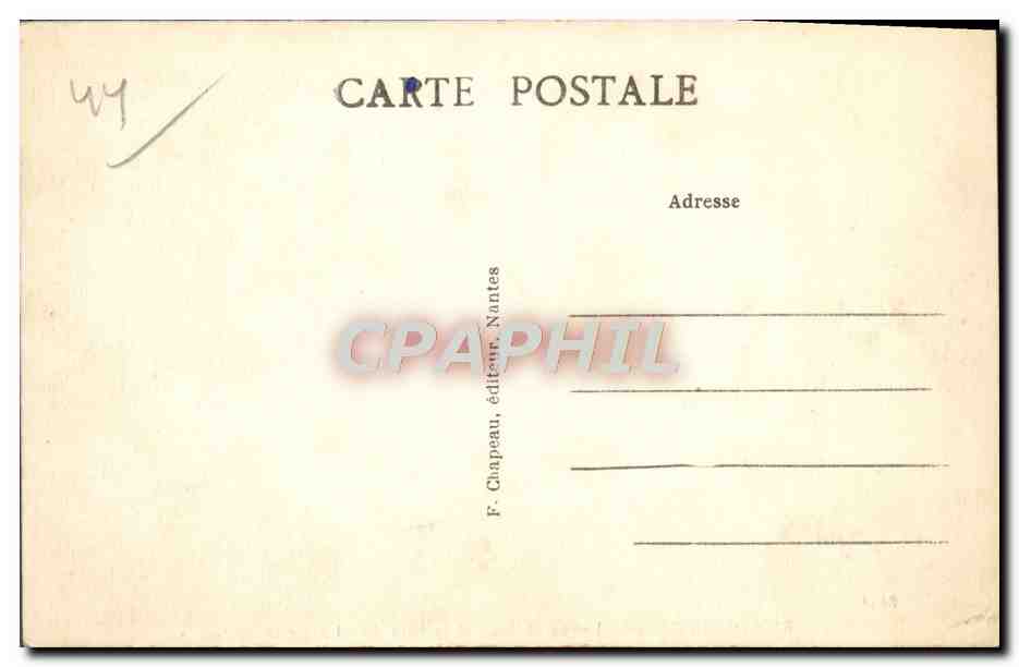 CPA Clisson Le chateau et le pont de ville sur la Sevre — Rückseite