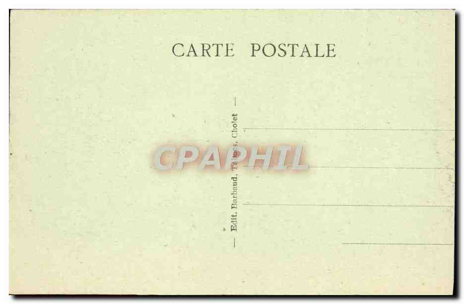 CPA Cholet Abside de L'Eglise Notre Dame — Back