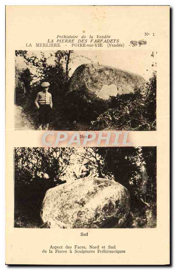 CPA La Pierre Des Farfadets La Merliere Poire Sur Vie