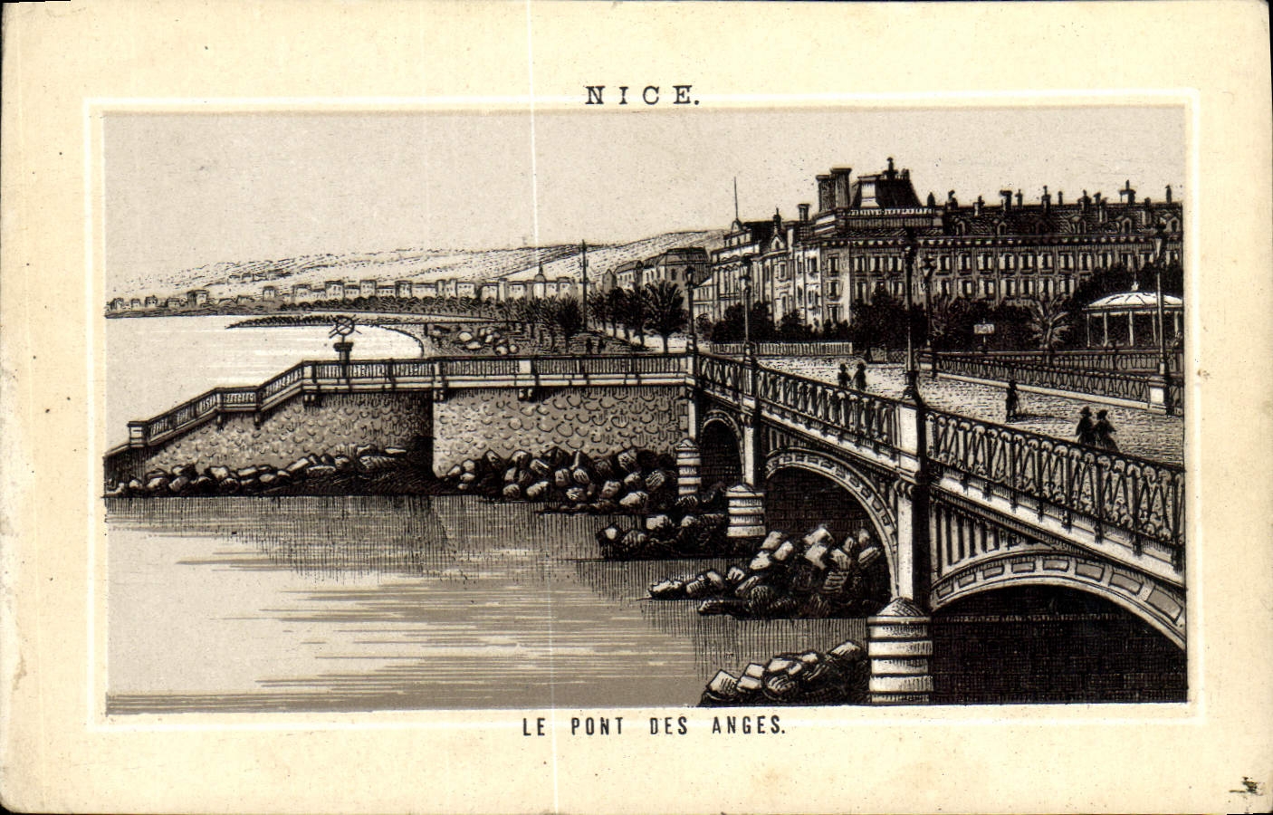 CPA Nice Le Pont Des anges