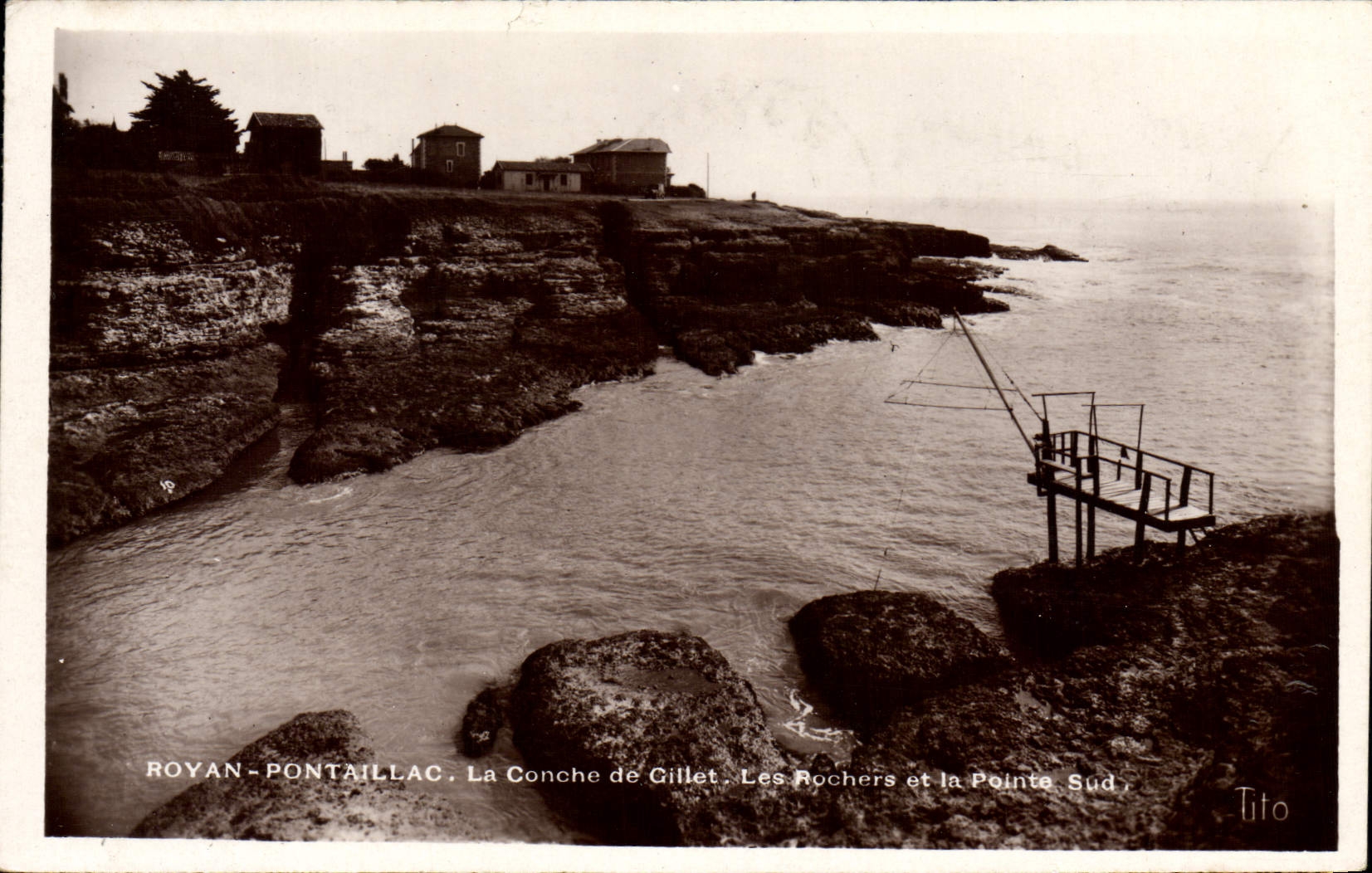 Royan-Pontaillac — La Conche de Gillet, Les Rochers et la Pointe Sud — Tito