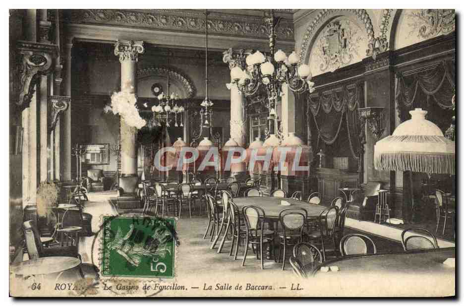 CPA Royan Le Casino De Foncillon La Salle De Baccara