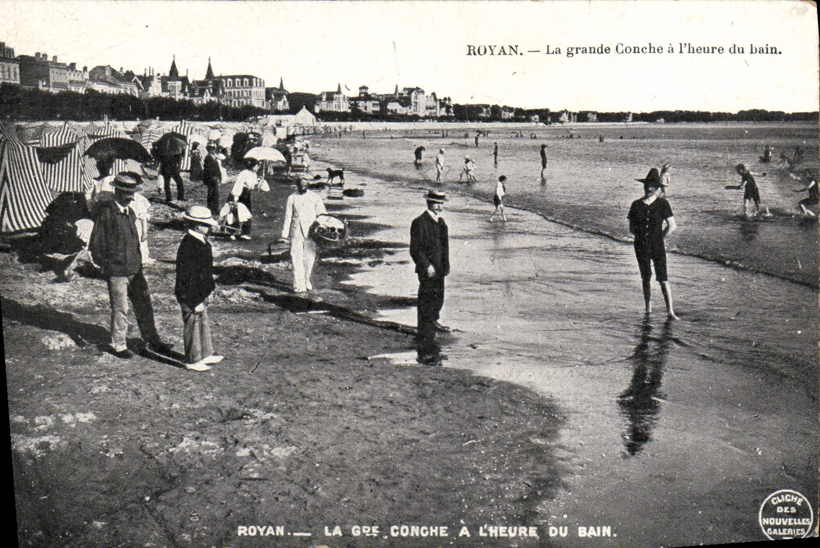 Royan — La grande Conche à l'heure du bain — Cliché des Nouvelles Galeries