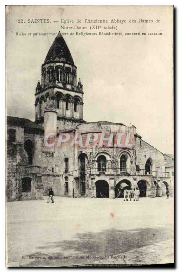 CPA Saintes Eglise De l'Encienne Abbaye Des Dames De Notre Dame