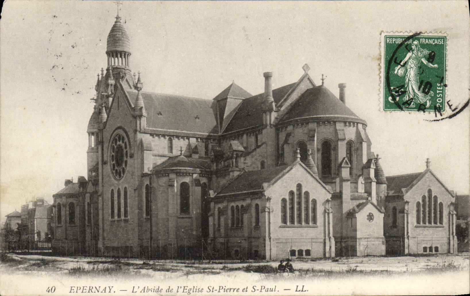 Epernay — L'Abside de l'Église St-Pierre et S-Paul — LL.