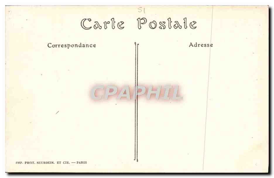 CPA Chalons Sur Marne Le Pont Du Cours d'Ormesson — Verso