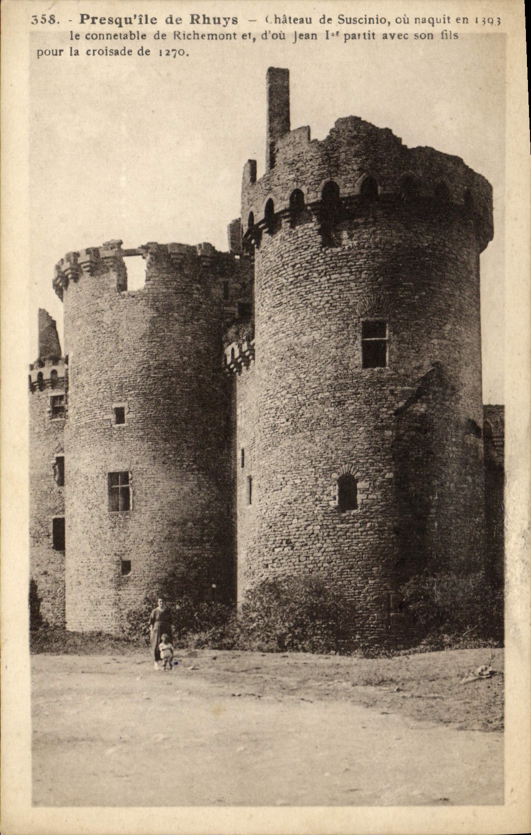 Presqu'île de Rhuys — Château de Suscinio — éditeur Laurent-Pet, n° 358