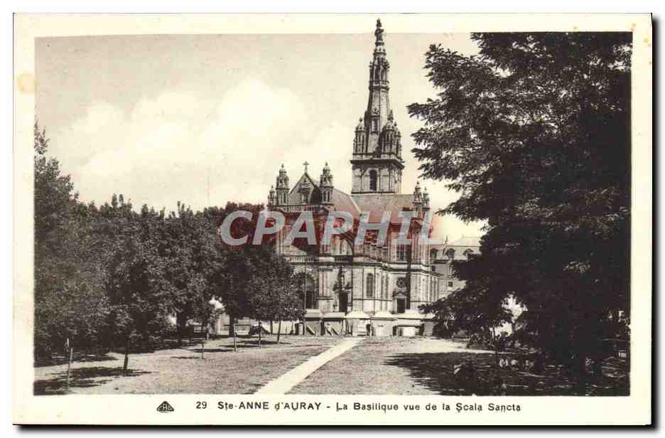 CPA Ste Anne d'Auray La Basilique Vue De La Scala Sancta