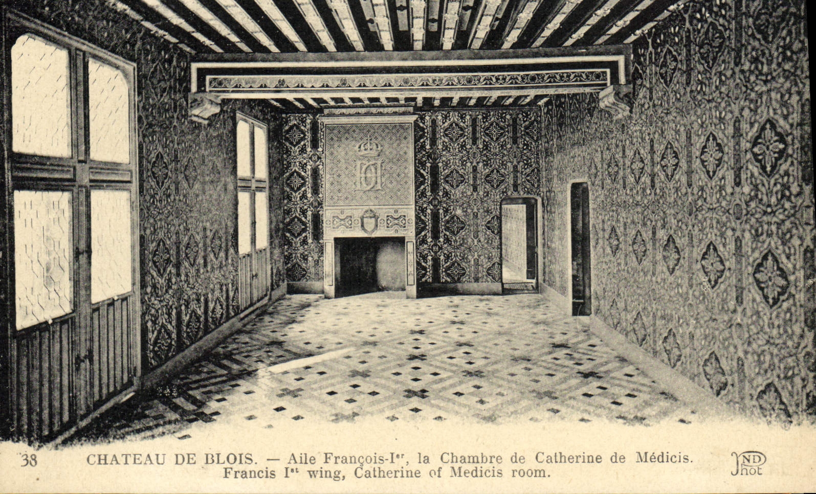 CPA Chateau De Blois Alle Francois 1er La Chambre De Catherine De Medicis