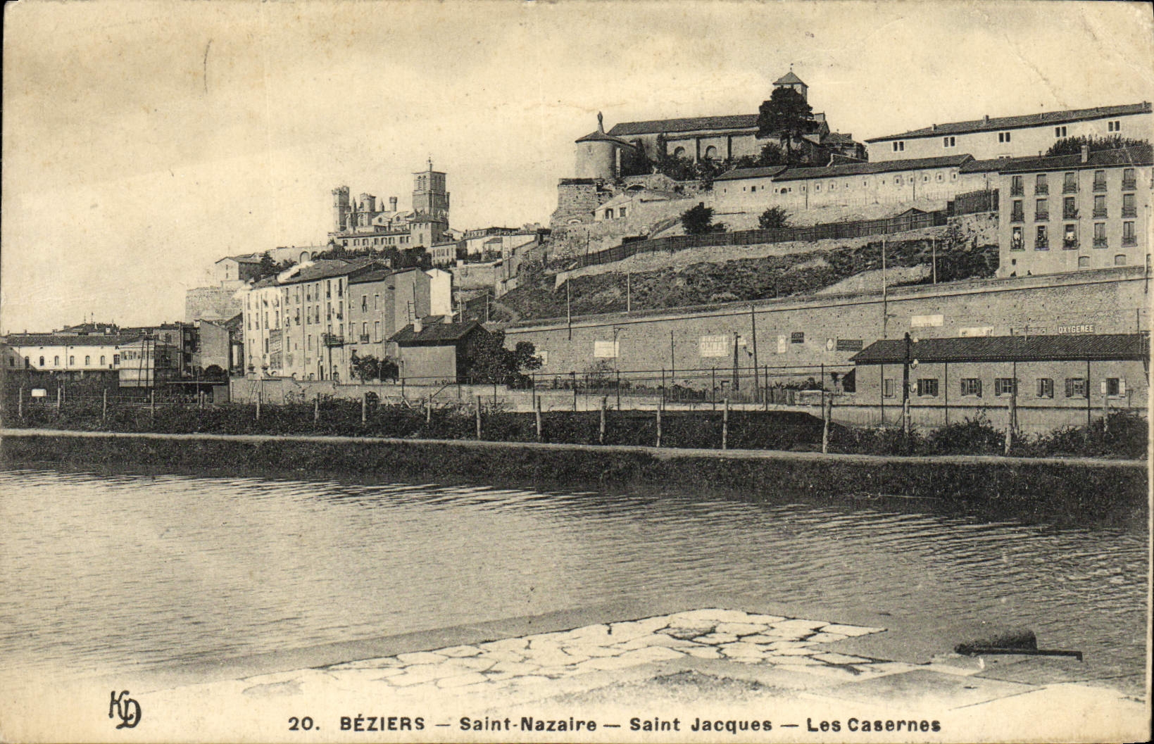 CPA Beziers Saint Nazaire Saint Jacques Les Casernes
