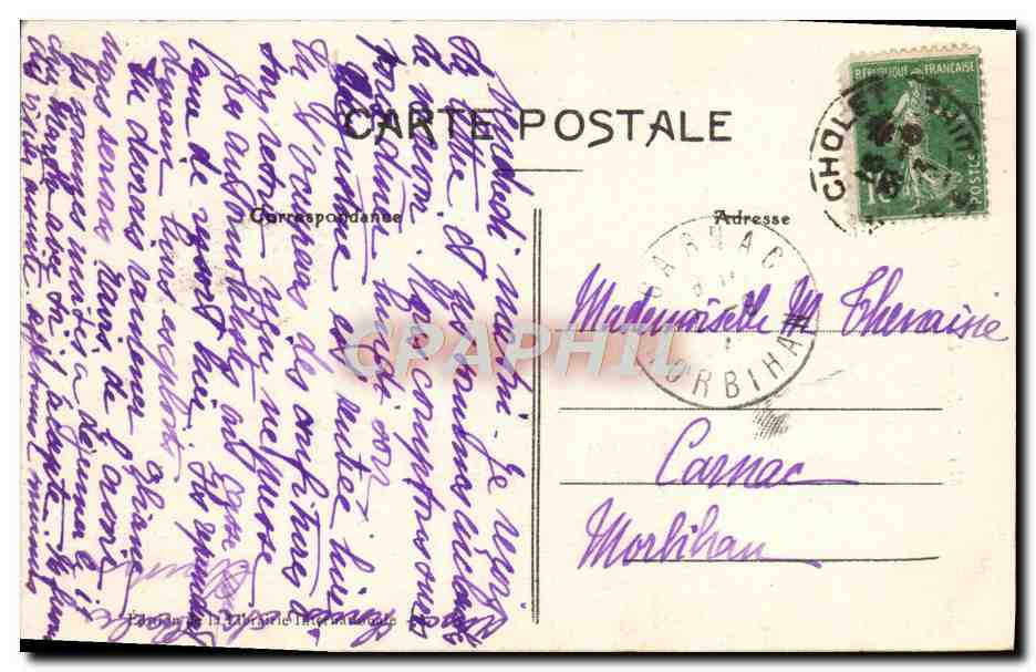 CPA Biarritz La Villa Antoinette — Verso