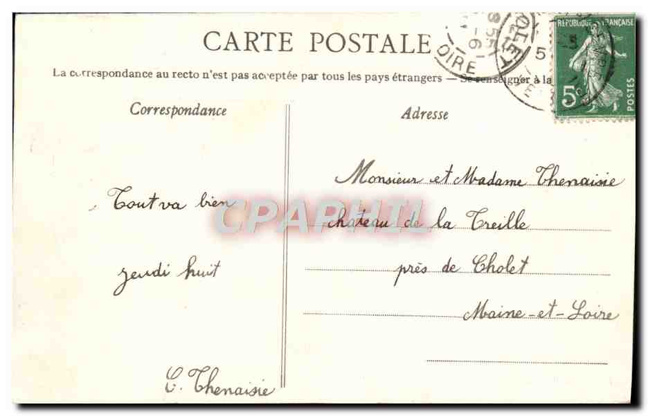 CPA Les Epesses Le Puy Du Fou Chateau Renaissance — Rückseite