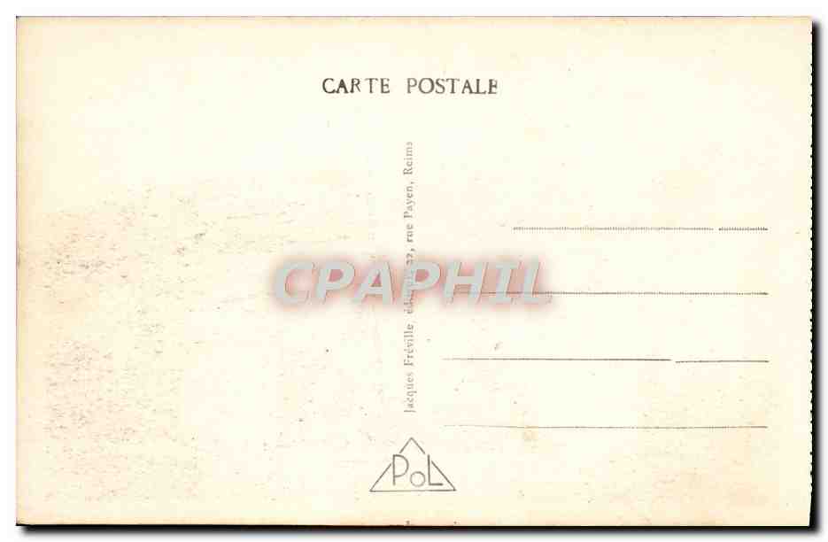 CPA La Champagne Abris De La Main De Massiges Vetiges De Guerre Classes  — Rückseite