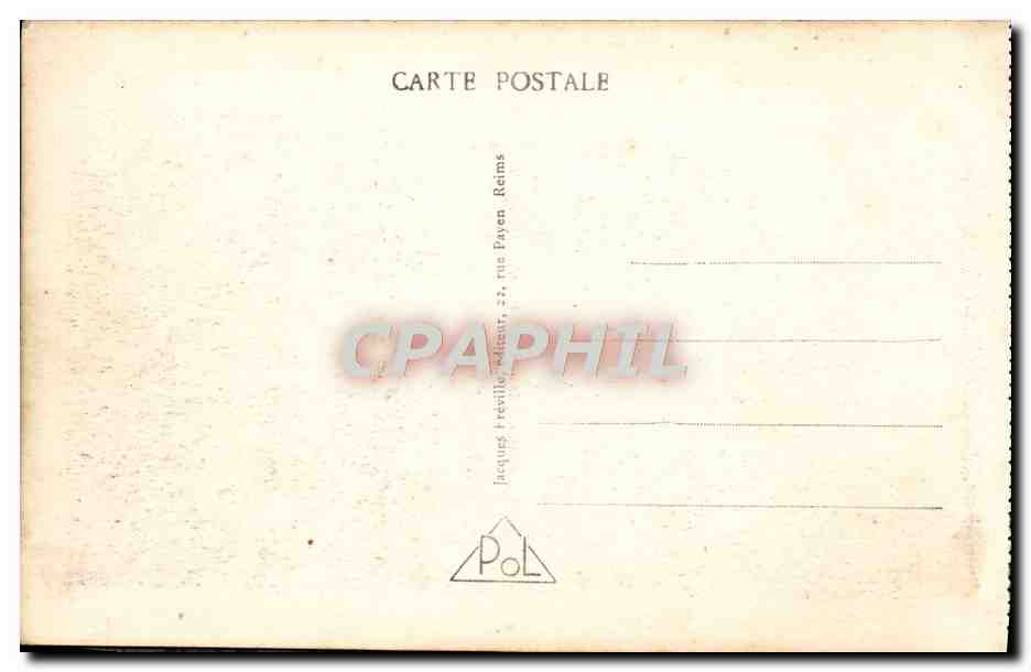 Entrée du tunnel au Mont Cornillet — Les Monts de Champagne — éditeur Jacques Payer, Reims, n° 434 — Verso
