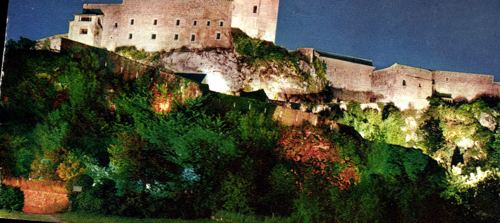 CPM Lourdes Le Chateau Fort De Nuit Son Et Lumiere