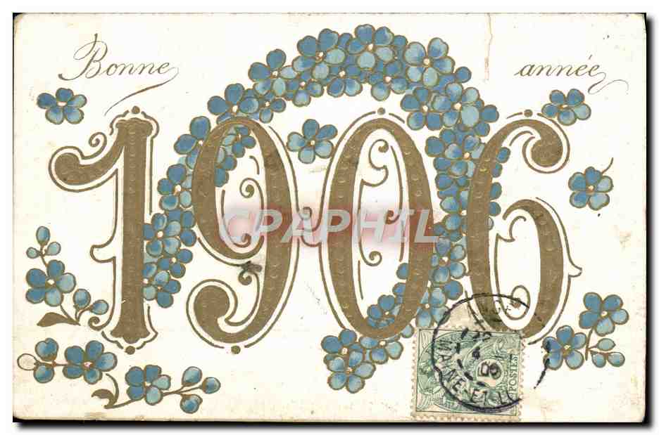 CPA Bonne Annee 1906