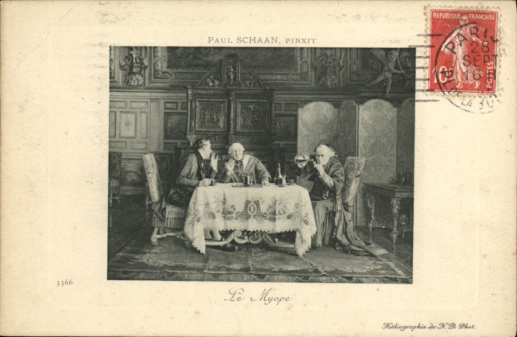CPA Paul Schaan Pinxit Le Myope