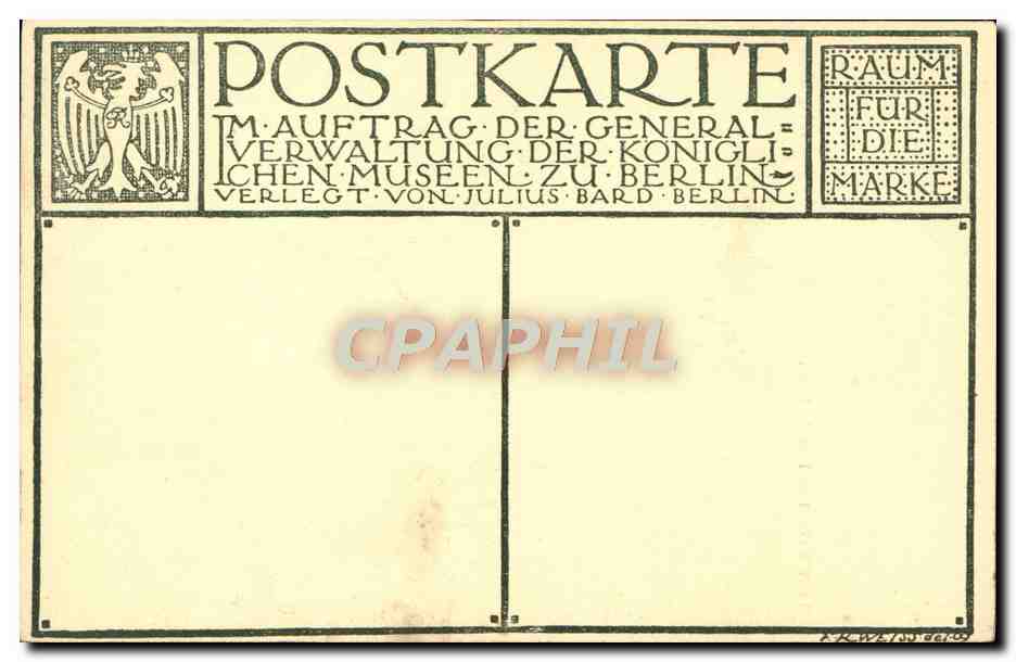 CPA Bronzino Bildnis Des Ugolino Martelli — Verso