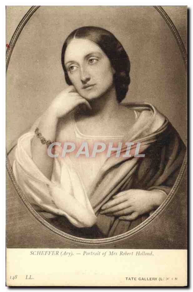 CPA Scheffer Portrait Of Mrs Robert Hollond Tate Gallery London 