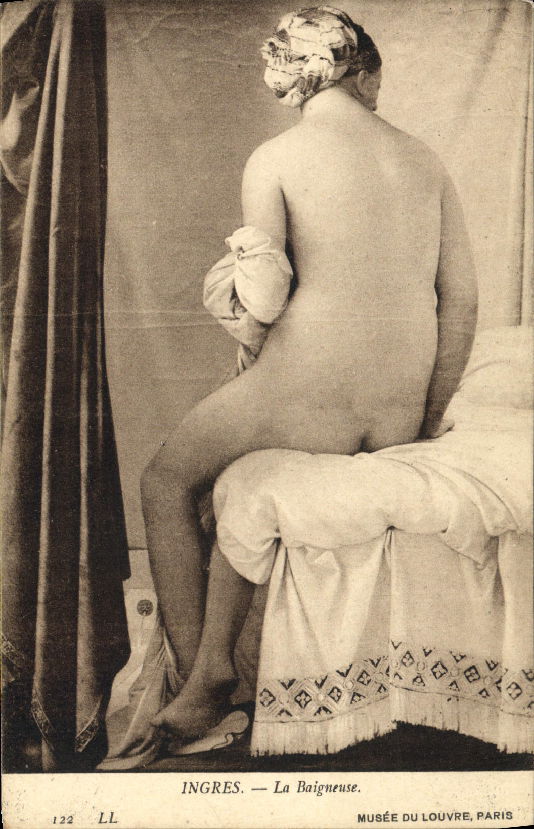CPA Ingres La Baigneuse Musee Du Louvre Paris