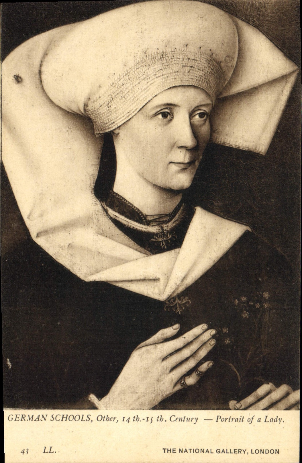 CPA German Schools Portait Of a Lady National Gallery London