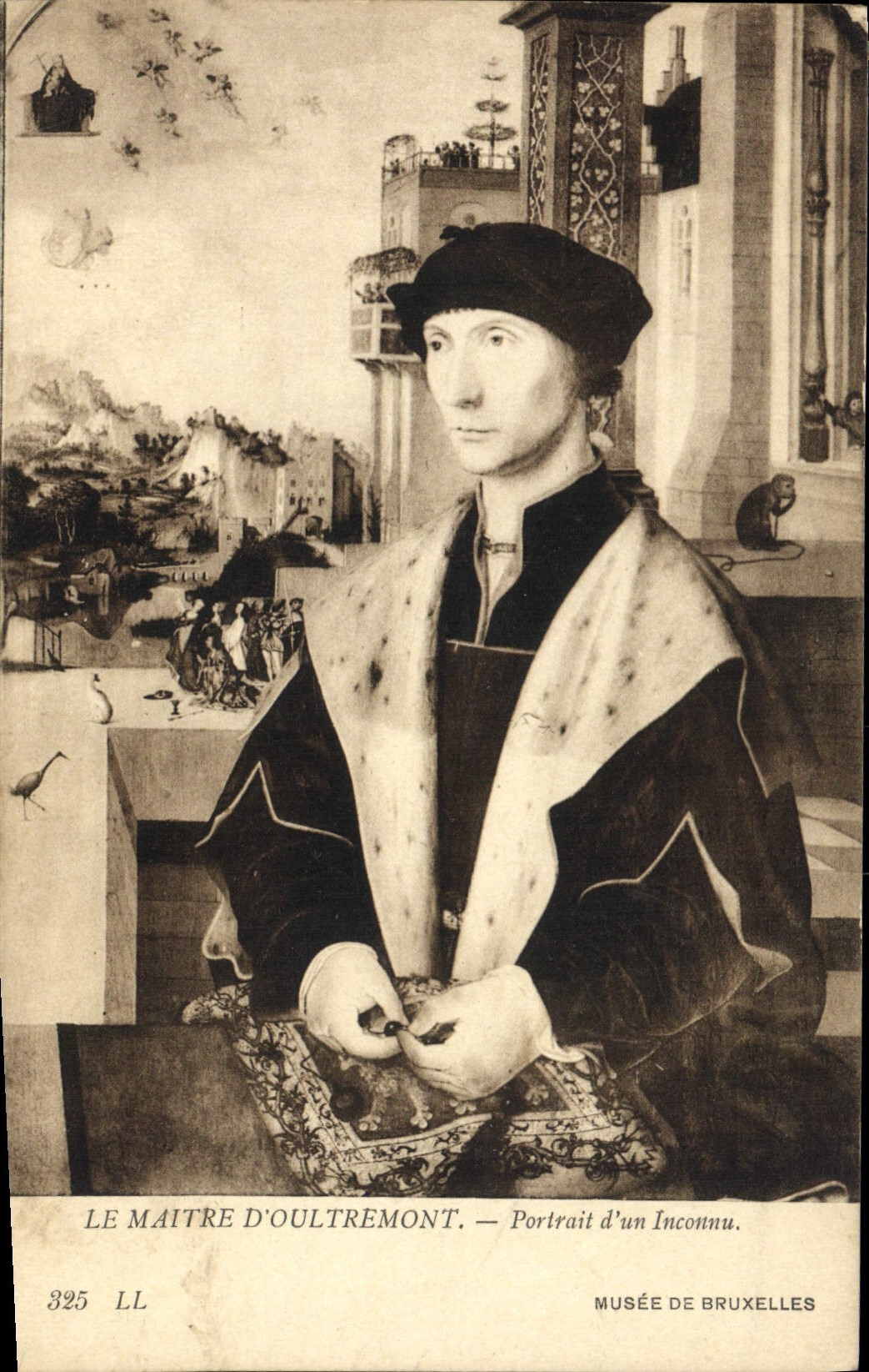 CPA Le Maitre D'Oultremont Portait d'Un Inconnu Musee De Bruxelles