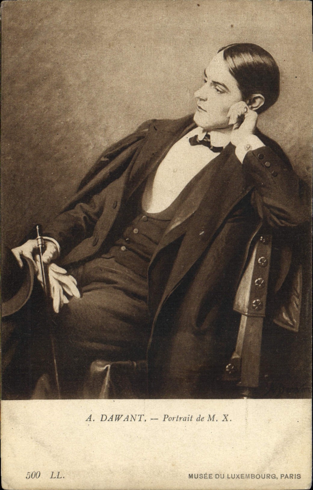 CPA Dawant Portait De M XMusee Du Luxembourg Paris