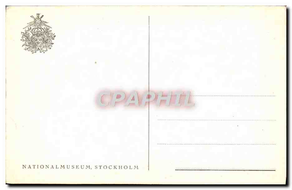 CPA Alexander Roslin Portrait Av La Baronne De Neubourg Cromiere — Verso