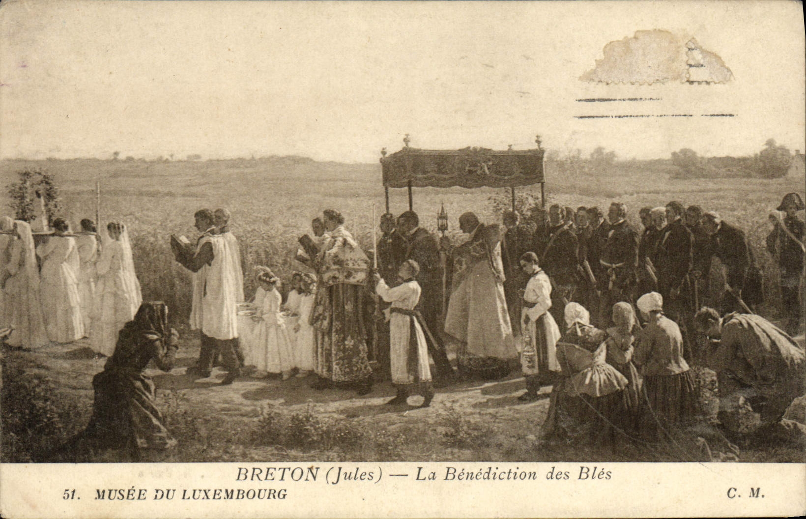 CPA Breton La Benediction Des Bles Musee Du Luxembourg