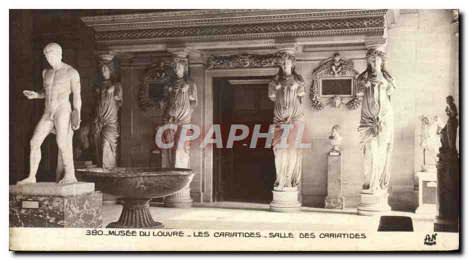 CPA Musee Du Louvre Les Cariatides Salle Des Cariatides