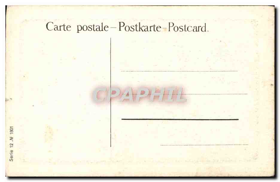 CPA La Lettre De L'Absent  — Back