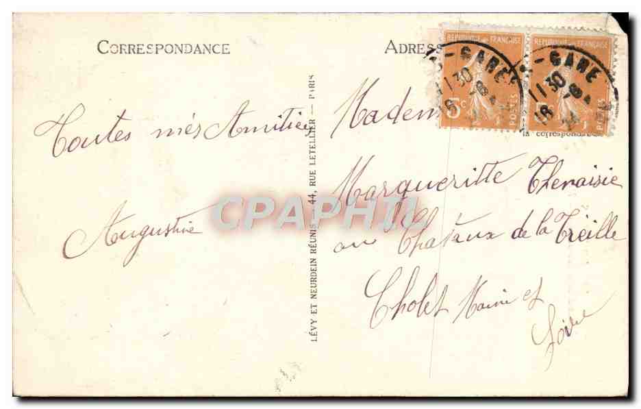 Notre-Dame-des-Dunes — Poitiers — BD n°133 — Verso