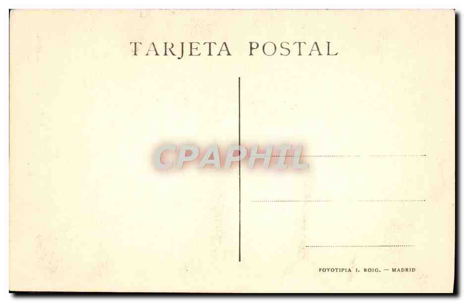 CPA Greco San Basilio Museo dela Prado — Verso