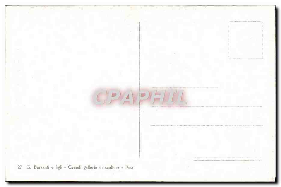 CPA Pisa Camposanto Trionfo Della Morte Parte Destra Andrea Orcagna — Rückseite