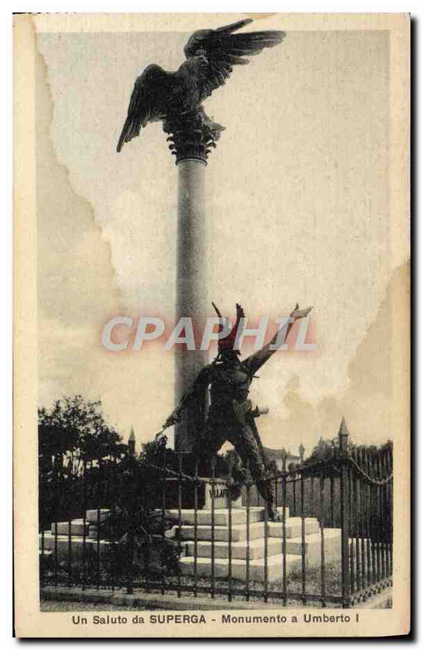 CPA Un Saluto Da Superga Monumento A Umberto I