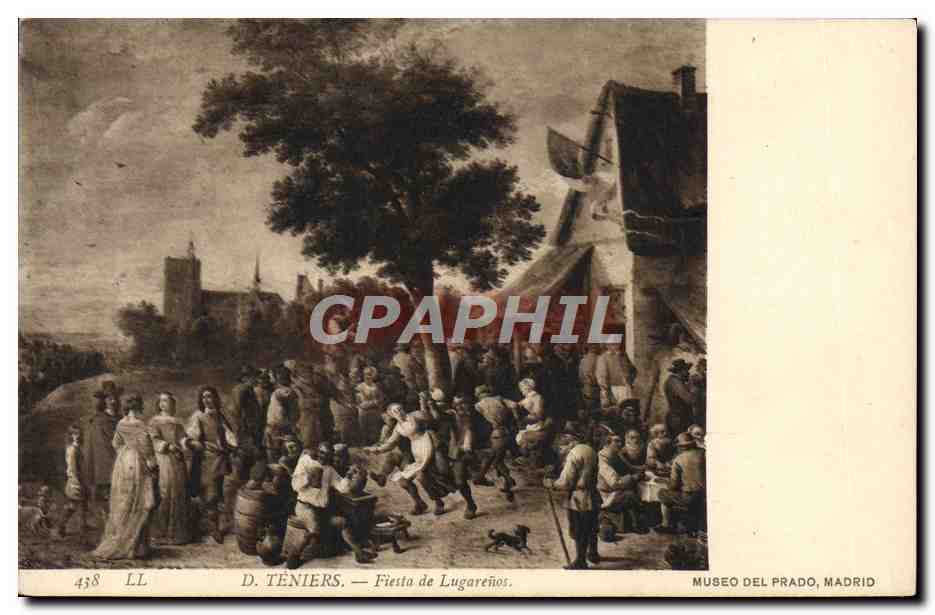 CPA Teniers Fiesta De Lugarenos Museo del Prado Madrid